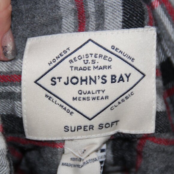 49ers Flannel San Francisco Shirt Button Down NFL Red/Gray Size S Upcycled - Picture 6 of 6